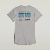 G-STAR Outlet Camiseta Lash Back Graphic Gris