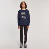 G-STAR Outlet Kids Unisex Sweater Loose Comic Dark blue