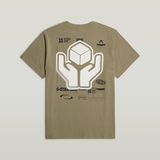 G-STAR Outlet Back Graphic Loose T-Shirt Green