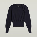 G-STAR Outlet Moto Slim Knitted Sweater Dark blue