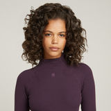G-STAR Outlet Rib Slim Dress Purple