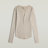 G-STAR Outlet Deep V Slim Top Beige