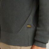 G-STAR Outlet Serrated Full Zip Knitted Cardigan Grey