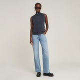 G-STAR Outlet Washed Lightweight Zip Knitted Top Dark blue