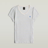 G-STAR Outlet Camiseta Stripe Eyben Slim V-Neck2.0 Multi color