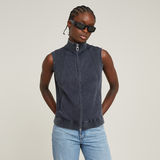 G-STAR Outlet Washed Lightweight Zip Knitted Top Dark blue
