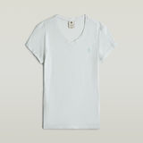 G-STAR Outlet Overdyed Eyben Slim V-Neck Top Light blue