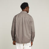 G-STAR Outlet Camisa plisada regular con cremallera Gris