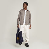 G-STAR Outlet Camisa plisada regular con cremallera Gris