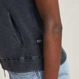 G-STAR Outlet Washed Lightweight Zip Knitted Top Dark blue