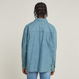 G-STAR Outlet Long Pocket Boxy Fit Shirt Light blue