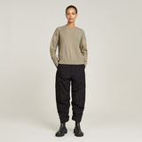 G-STAR Outlet Washed Lightweight Biker Knitted Sweater Beige