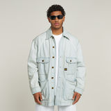 G-STAR Outlet Oversized Chore Jacket Light blue