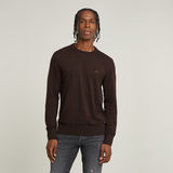 G-STAR Outlet Premium Core Knitted Sweater Brown