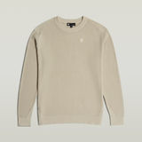 G-STAR Outlet Serrated Knitted Sweater Beige