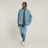 G-STAR Outlet Long Pocket Boxy Fit Shirt Light blue