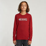 G-STAR Outlet Camiseta Regular para Niños Rojo