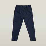 G-STAR Outlet Pleated Chino Relaxed Tapered Dark blue