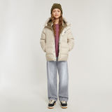 G-STAR Outlet Girls Whistler Short Puffer Beige