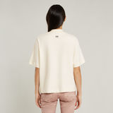 G-STAR Outlet Top Moto Logo Mock Beige