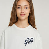 G-STAR Outlet Top Loose Short para Niñas Blanco
