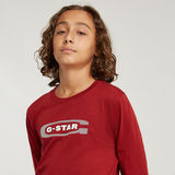 G-STAR Outlet Camiseta Regular para Niños Rojo
