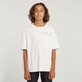 G-STAR Outlet Camiseta Boxy para Niños Blanco