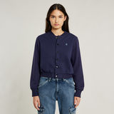 G-STAR Outlet Bomber Sweater Jacket Dark blue