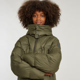 G-STAR Outlet Boys Whistler Padded Hooded Jacket Green