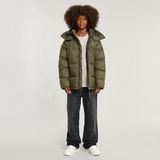 G-STAR Outlet Boys Whistler Padded Hooded Jacket Green