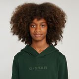 G-STAR Outlet Sudadera con Capucha Brushed para Niños Verde