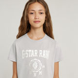 G-STAR Outlet Camiseta Regular para Niñas Gris
