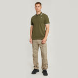 G-STAR Outlet Dunda Slim Stripe Polo Green