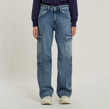 G-STAR Outlet Eve Low Wide Leg Cargo Pants Medium blue