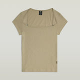 G-STAR Outlet Sweet Heart Slim Top Beige