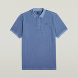 G-STAR Outlet Dunda Overdyed Slim Polo Medium blue