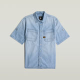 G-STAR Outlet Slanted Double Pocket Shirt Light blue