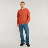 G-STAR Outlet Washed Relaxed Sweater Red