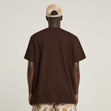 G-STAR Outlet Camiseta HeavyWeight Essential Loose Marrón