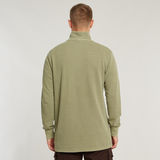 G-STAR Outlet Overdyed Half Zip Tweeter Green