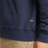 G-STAR Outlet Washed Half Zip Relaxed Sweater Dark blue