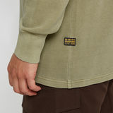 G-STAR Outlet Overdyed Half Zip Tweeter Green