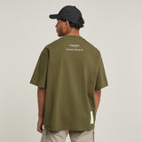 G-STAR Outlet Camiseta Archive Boxy Verde