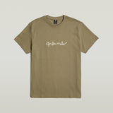 G-STAR Outlet G-Script T-Shirt Green