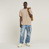 G-STAR Outlet Washed Loose T-Shirt Beige
