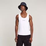 G-STAR Outlet Rib Tank Top White