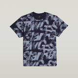G-STAR Outlet Camiseta Sprayed Letters Loose Multi color