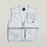G-STAR Outlet Mega Modular Vest Light blue