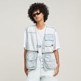 G-STAR Outlet Mega Modular Vest Light blue
