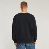 G-STAR Outlet Sudadera Washed Relaxed Negro